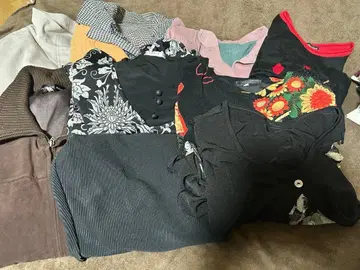 겨울용 상의 여성복 미세스 시니어 묶음 판매 L 10벌