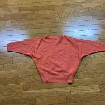 미사용 새상품 일본제 오렌지 컬러 스웨터