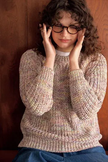 BATONER MIXED COLOR SIGNATURE CREW NECK