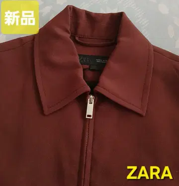 새상품 ZARA 카라 부착 상의 자켓 집업 브라운 가을 코디
