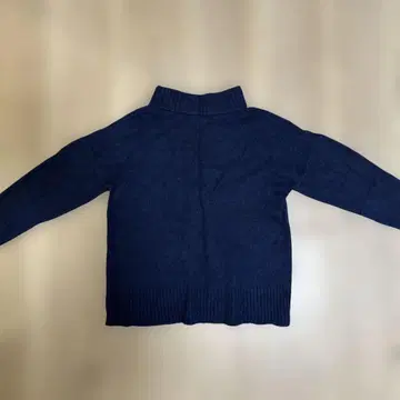 폭스 울 혼방 긴팔 스웨터 M 네이비