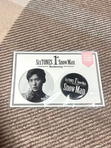 SnowMan 캔뱃지 메구로 렌