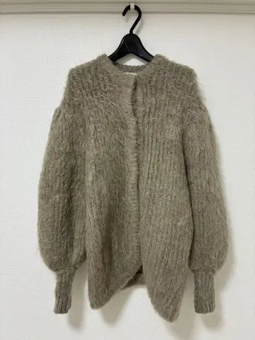 CLANE 모헤어 샤기 가디건