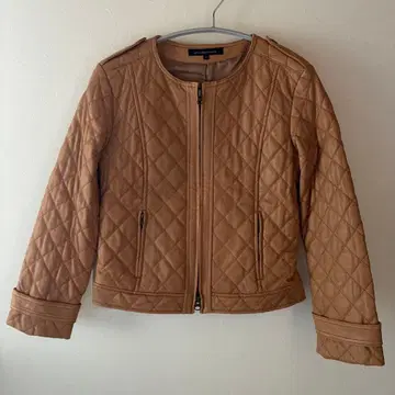 green label relaxing 베이지 자켓 양가죽