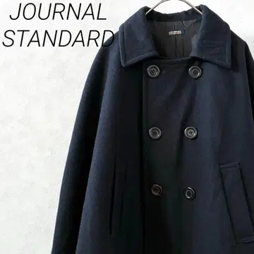 JOURNAL STANDARD 판초 울 코트 포켓 부착 심플
