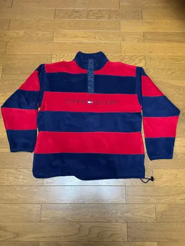 TOMMY HILFIGER 플리스 자켓 드로 코드 부착