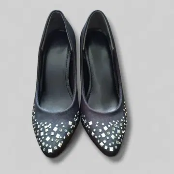 펌프스 23cm M 반짝반짝 블랙 블랙 고급 결혼식 파티