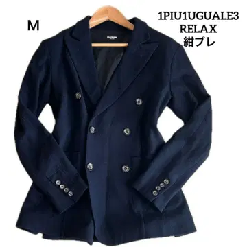 1PIU1UGUALE3 RELAX 더블 테일러드 자켓 네이비 M
