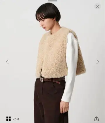 HYKE 크롭 베스트 미사용 새상품