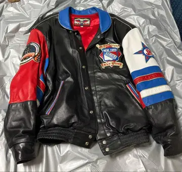 가죽 NHL 바시티 자켓 뉴욕 레인저스 아이스하키 우승 레어