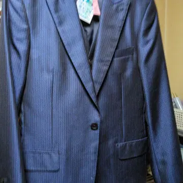 네이비 스트라이프 정장 세트