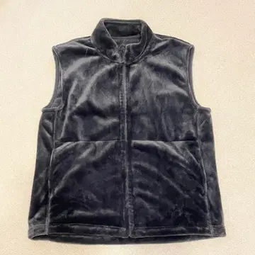 새상품급 무인양품 착용 담요 집업 베스트 L 사이즈 그레이