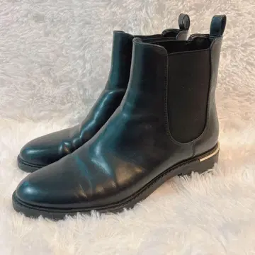 ZARA 블랙 사이드 고어 부츠 26cm