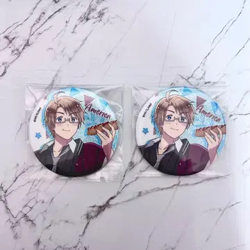 헤타리아 미국 먹거리 캔뱃지