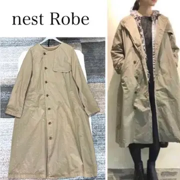 nestRobe 수피마 코튼 노카라 코트