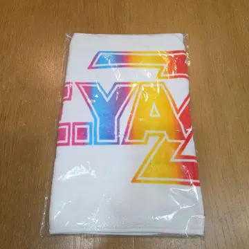 야자와 에이요시 페이스 타월 (로고 그라데이션) 화이트