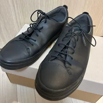 캠퍼 블랙 가죽 신발 37