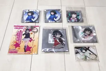 러브 라이브 니지가사키 학원 미후네 시오코 캔뱃지 키링 굿즈 7개 세트
