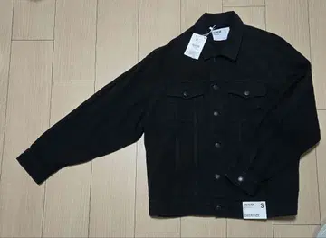 Bershka 블랙 데님 자켓 S 오버 사이즈 남성용