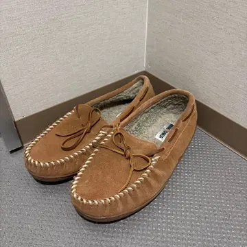 미네통카 브라운 스웨이드 모카신