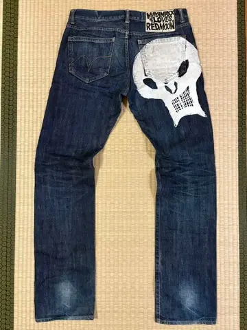 REDMOON MAYAMAXX 스컬 프린트 데님