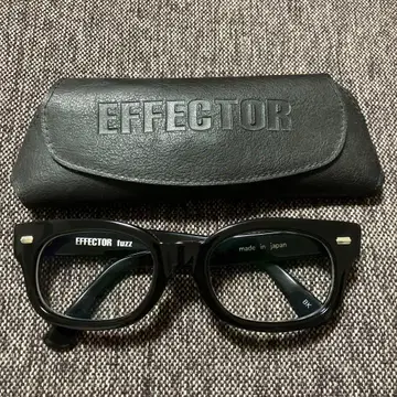 EFFECTOR 퍼즈 블랙 안경 일본제 케이스 포함