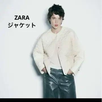 ZARA 하트 퀼팅 자켓 화이트 XS 사이즈 자라