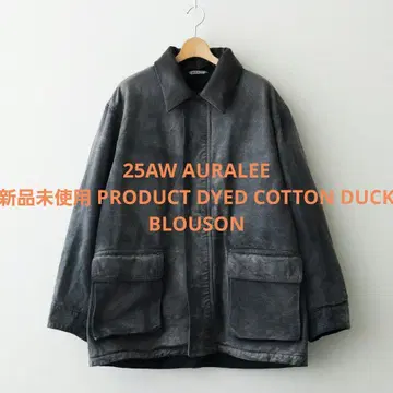 AURALEE PRODUCT DYED COTTON DUCK BLOUSON