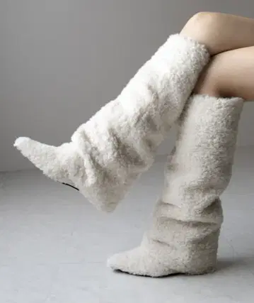 푸들 부츠 화이트