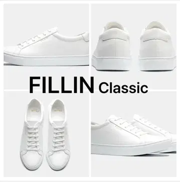 FILLIN 클래식 화이트 가죽 5.5cm 신장 up [새상품급] 28