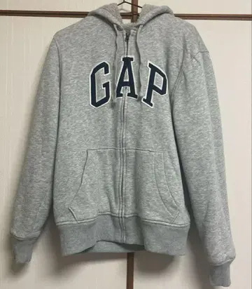 GAP 보아 안감 집업 후드티 그레이 후드티 후드 부착 M