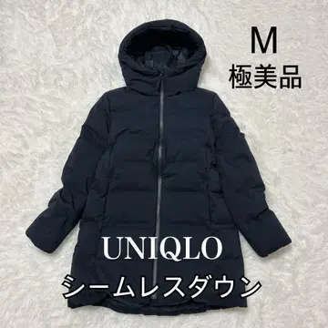 컨디션 최상 유니클로 심리스 다운 자켓 네이비 M 사이즈 813