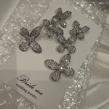 Bride me 나비 브라이덜 귀걸이 브라이덜 액세서리