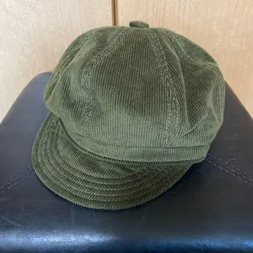 뉴욕햇 코듀로이 올리브 헌팅 캡 XL