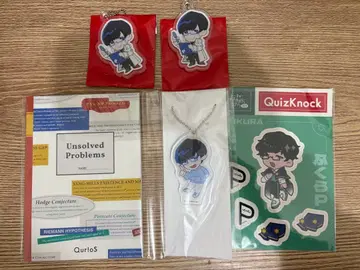 QuizKnock 후쿠라P 아크릴 키링 스티커 세트