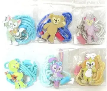 초 레어 더피&프렌즈 랜야드 ID 홀더 6종 컴플리트 세트