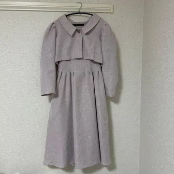 자켓 포함 체크 원피스