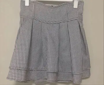 미셸 마카롱 michellMacaron 깅엄 체크 슬림 레그 스커트