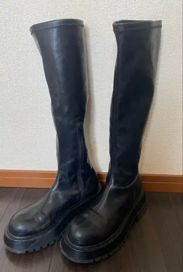 moussy 롱 부츠 스트레치 STRETCH CHUNKY M