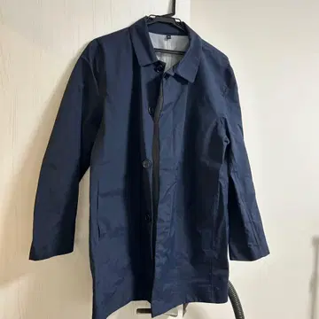 네이비 트렌치코트 나일론제