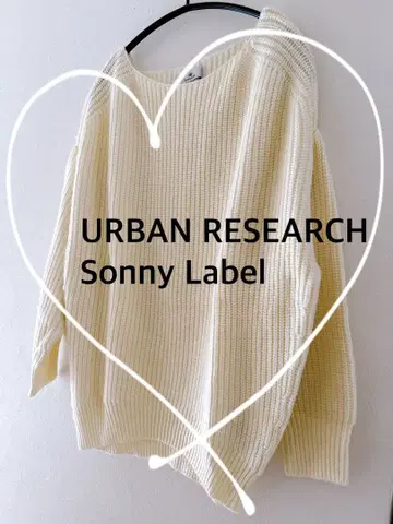 [ URBANRESEARCHSonnyLabel ] 니트 풀오버 아이보리