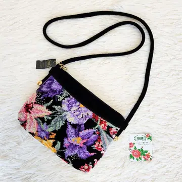 [ 미사용 ] FEILER 페이러 꽃무늬 멀티 컬러 숄더백