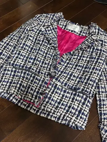 맥피 MACPHEE 투모로우랜드 트위드 자켓 블루종 M