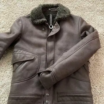 maktig 양가죽 가죽 자켓