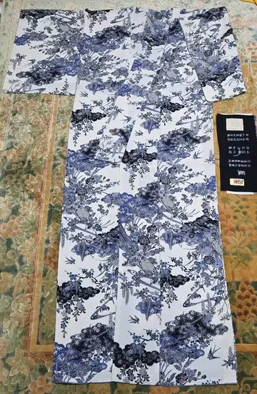 교유젠 네이비 나염 코몬