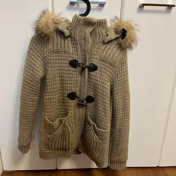 Bark 퍼 니트 코트