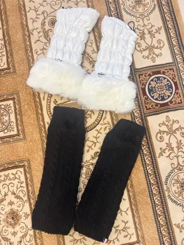 Callaway 화이트 퍼 포함 레그 워머 덤 포함.