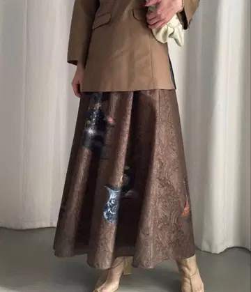 AMERI FLORENCE JACQUARD LACE SKIRT