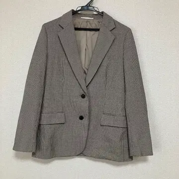 체크 무늬 테일러드 자켓 [ S ]