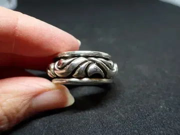 실버 925 파도 무늬 반지